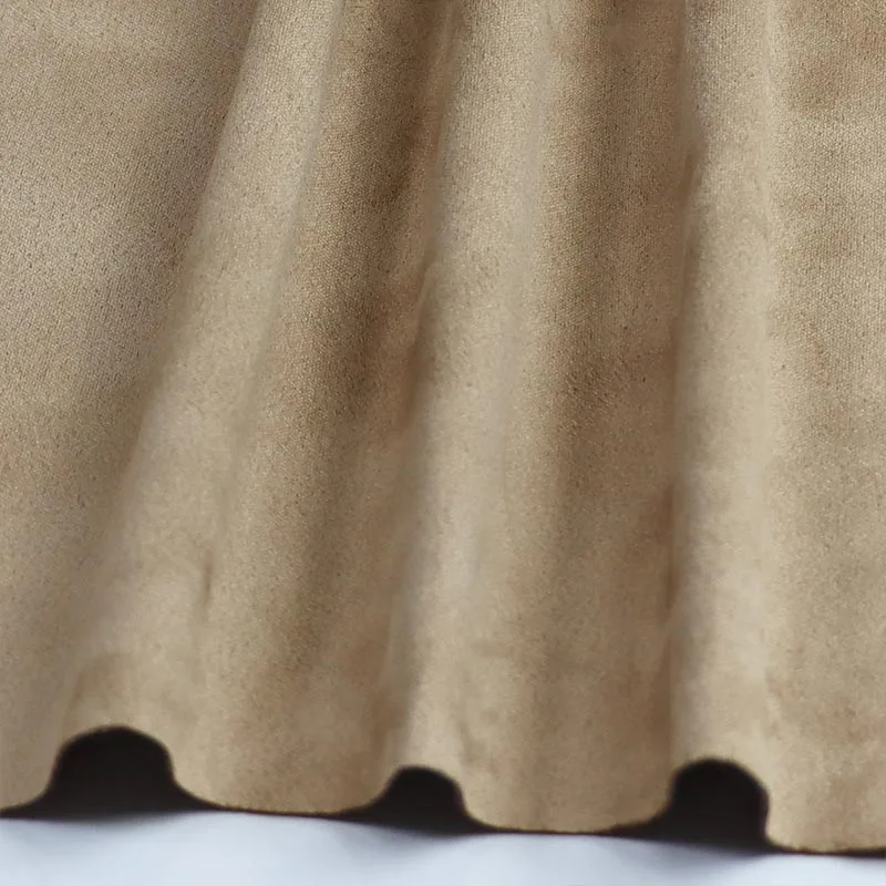 Plain Double-sided Suede Fabric Garments Material