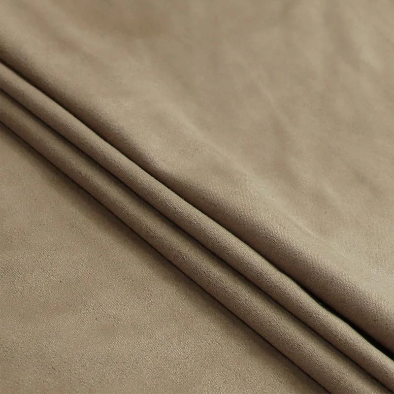 Plain Double-sided Suede Fabric Garments Material