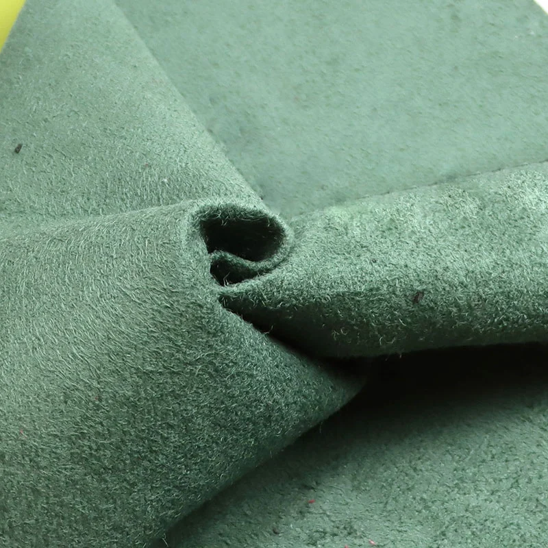 Fabrik Pakaian Kulit Tiruan PU Sandaran Warna Sama Suede